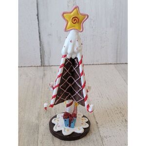 Gingerbread Christmas tree present star Village accessory house Xmas